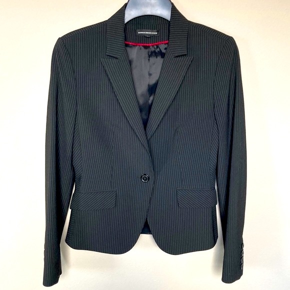 Express Jackets & Blazers - Express Pinstripe Suit Jacket